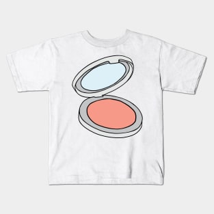 Pink Blush Compact Makeup Kids T-Shirt